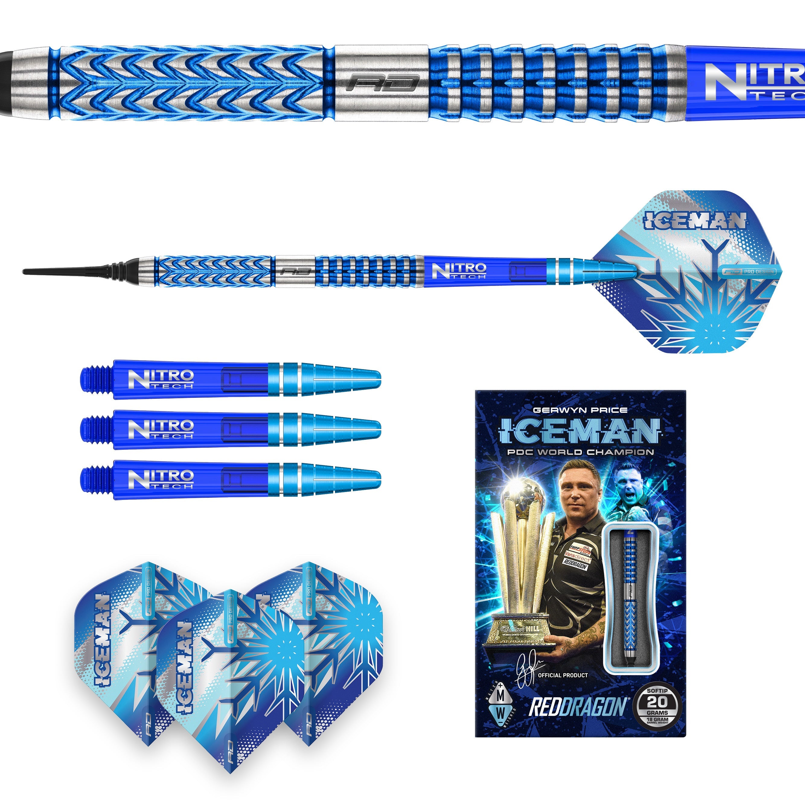 Gerwyn Price Glacier Soft Tip