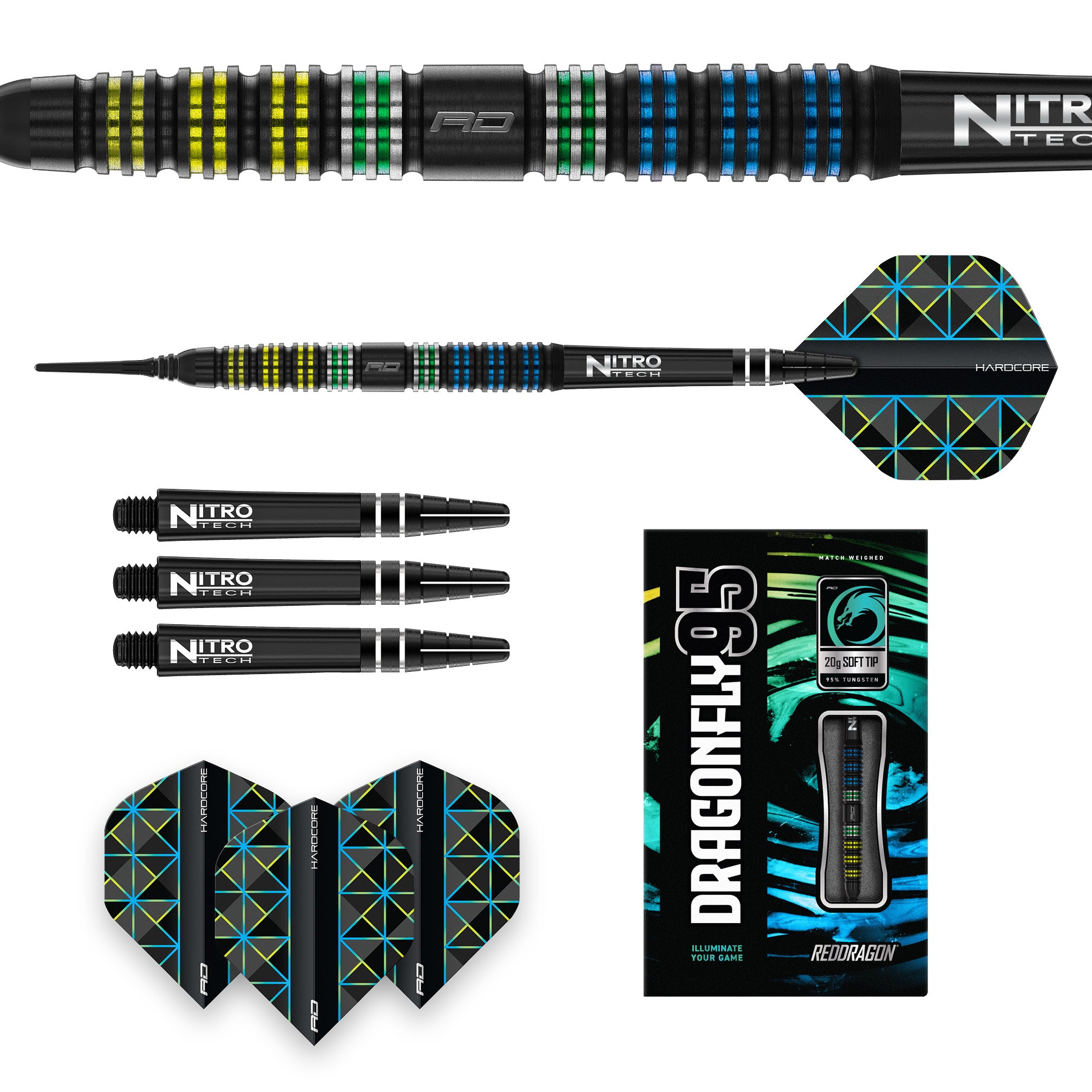 Dragonfly 95 Black - Tapered Soft Tip