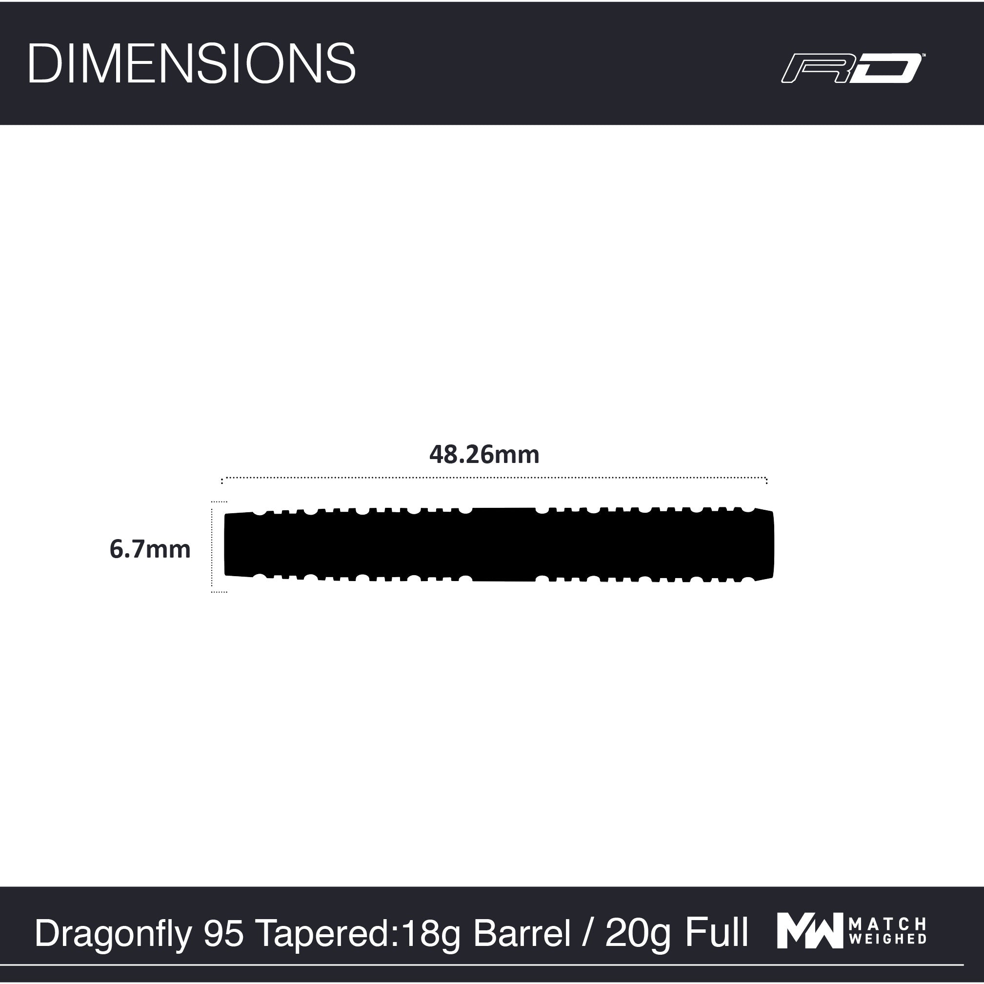 Dragonfly 95 Black - Tapered Soft Tip