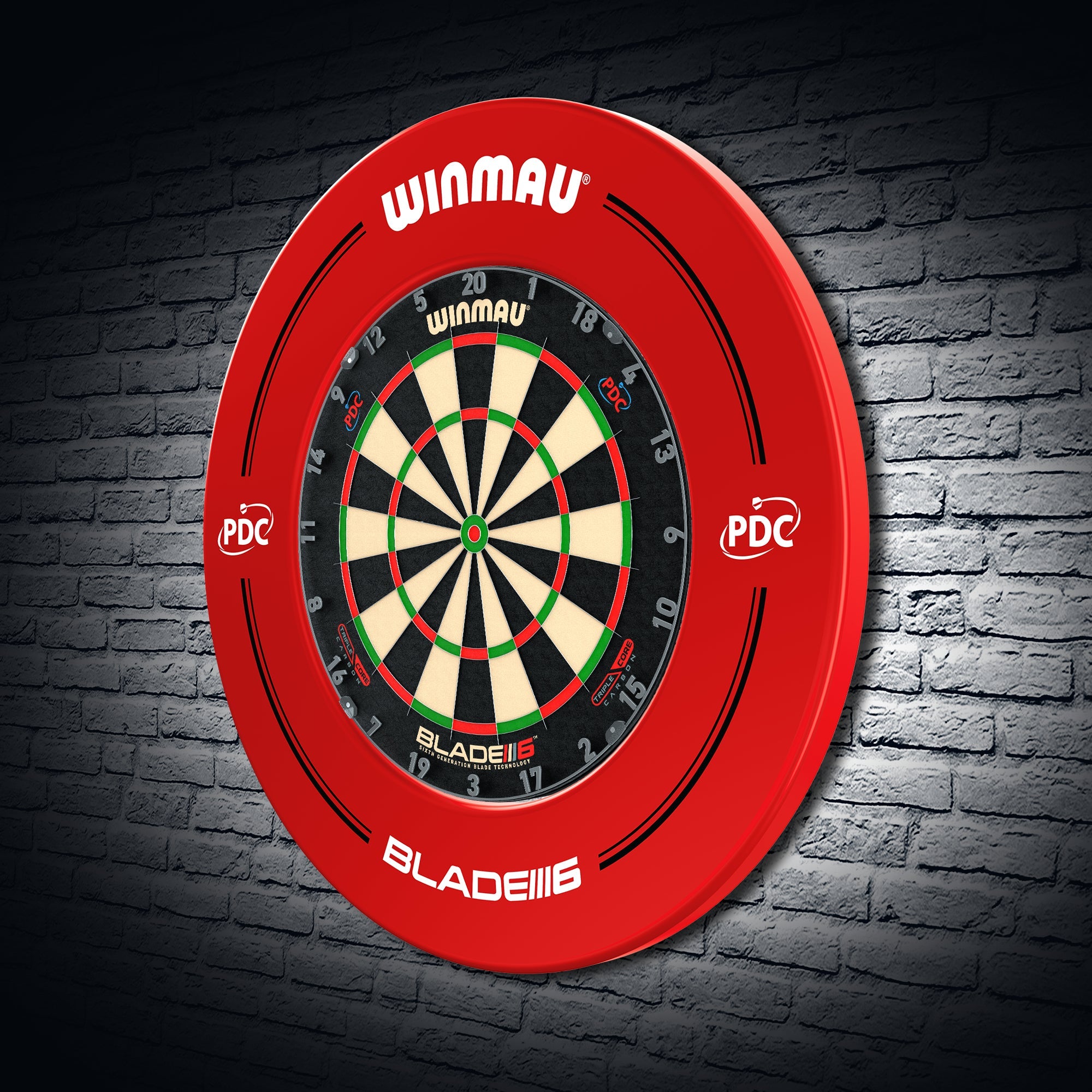 PDC Red Dartboard Surround