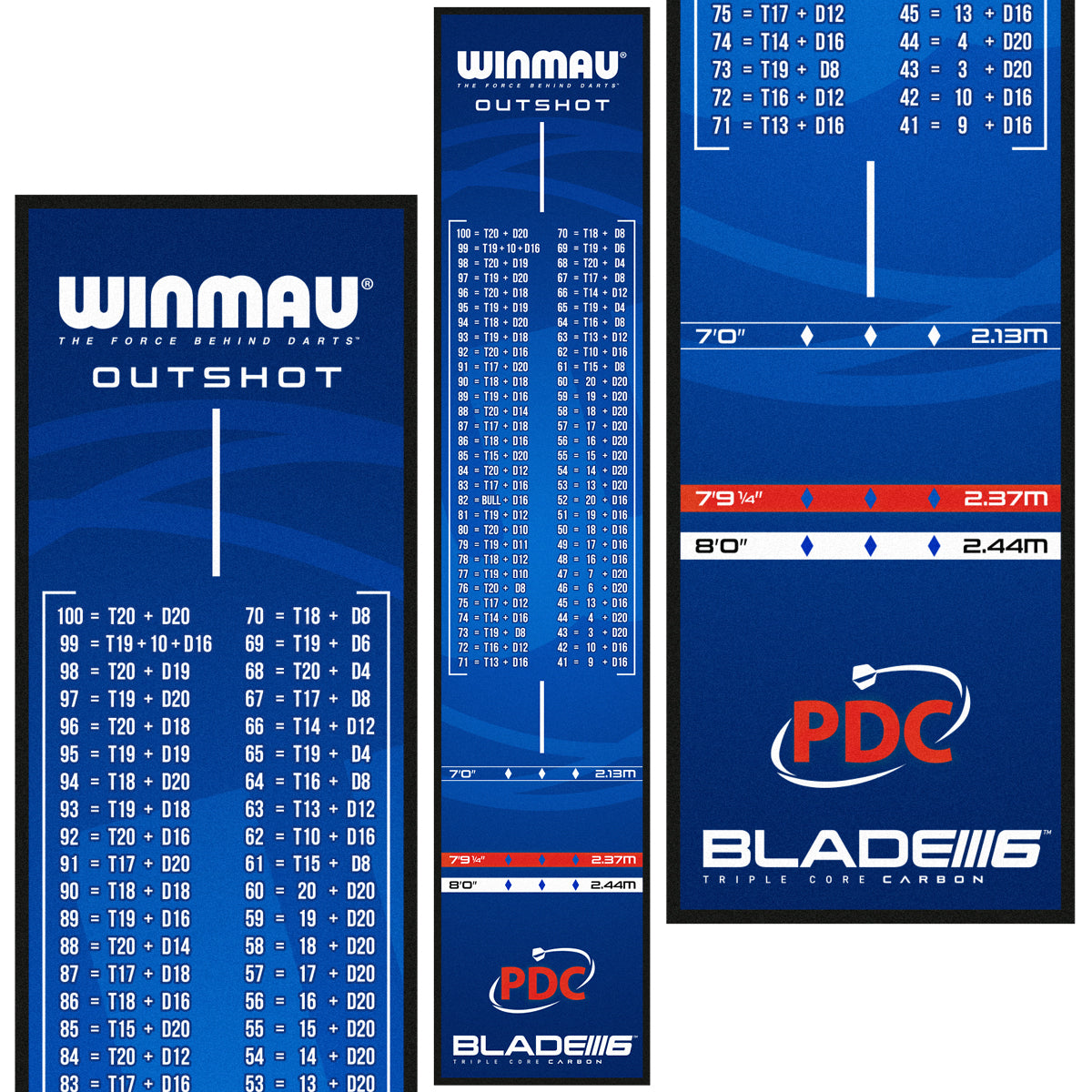 Pro Zone Outshot Soft Feel Dart Mat