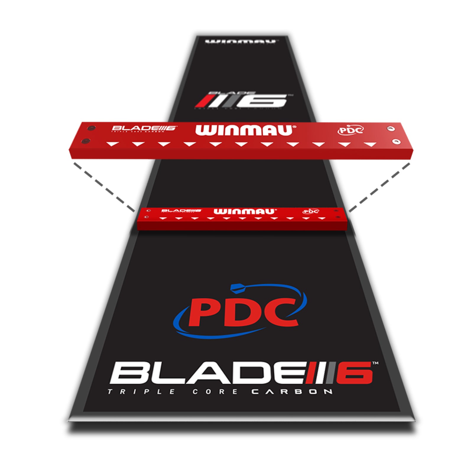 Pro Zone Precision Blade 6 Soft Feel Dart Mat & Integrated Oche