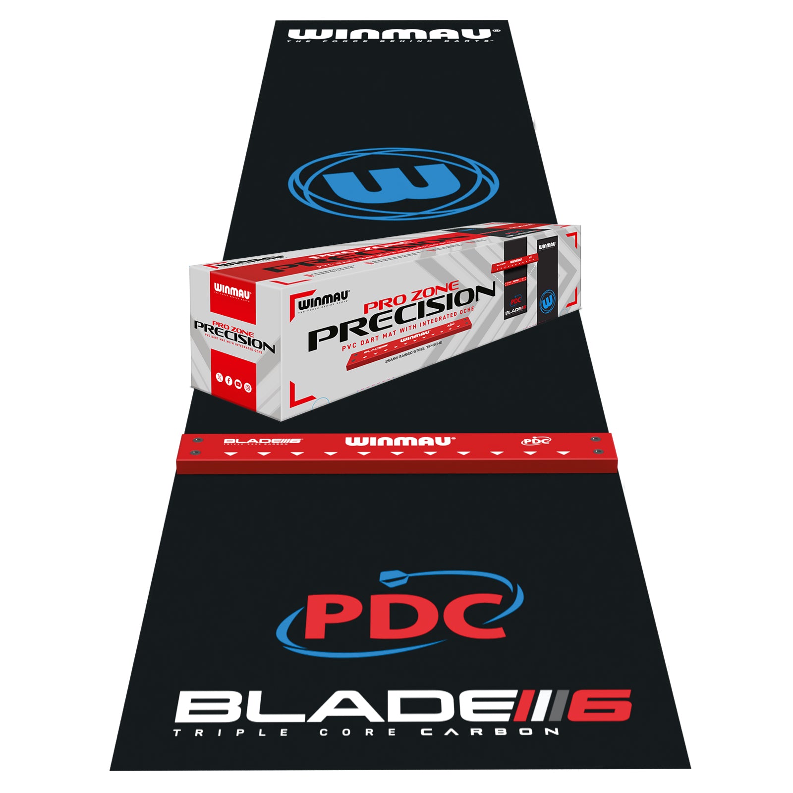 Pro Zone Precision PVC Dart Mat & Integrated Oche - Clearance