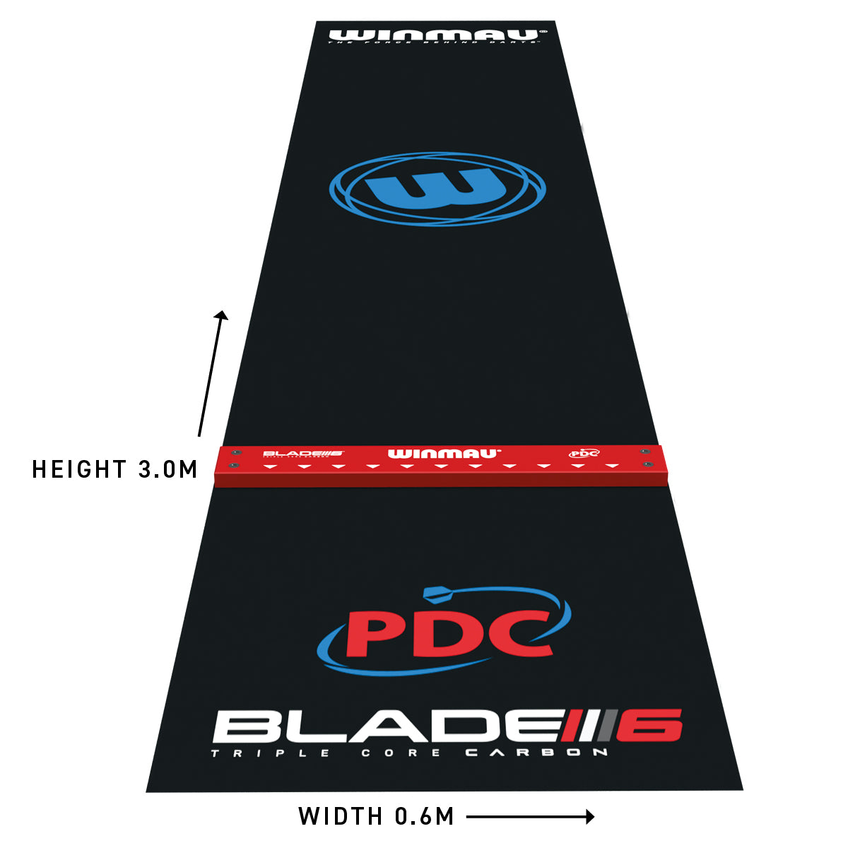 Pro Zone Precision PVC Dart Mat & Integrated Oche - Clearance