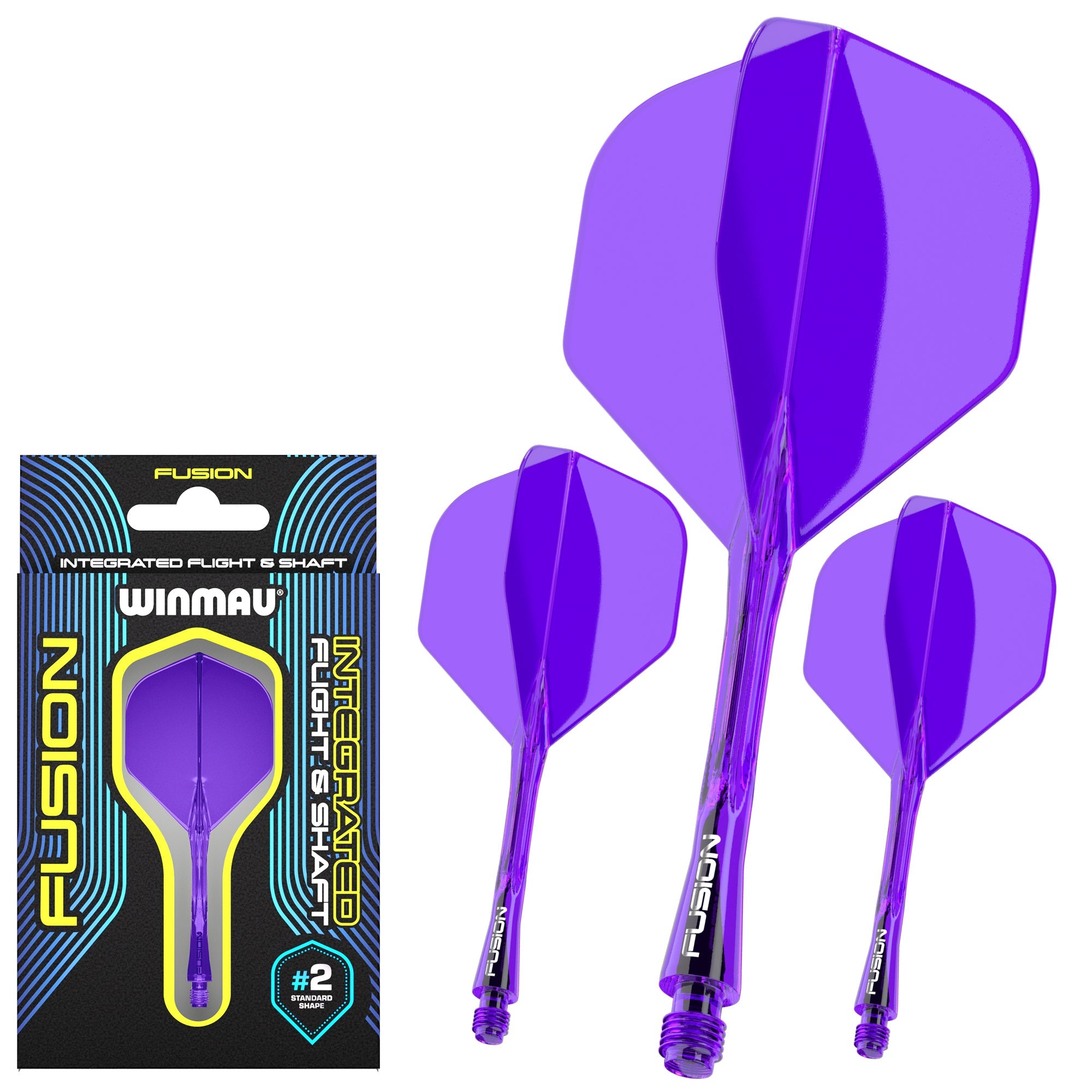 Fusion #2 Integrated Flight & Shaft Purple