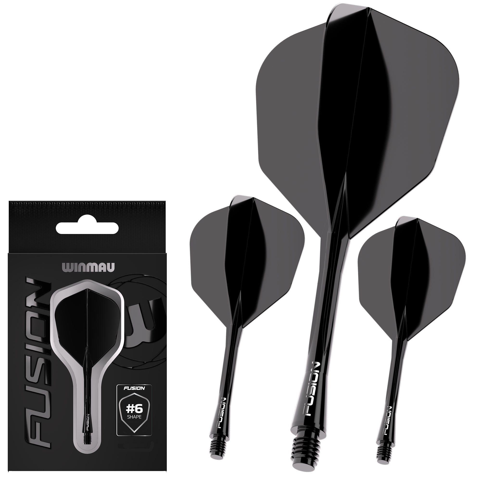 Fusion #6 Integrated Flight & Shaft Black