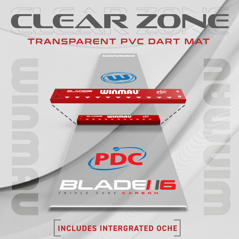 Clearzone PVC Dart Mat with Integrated Oche - Sale Item