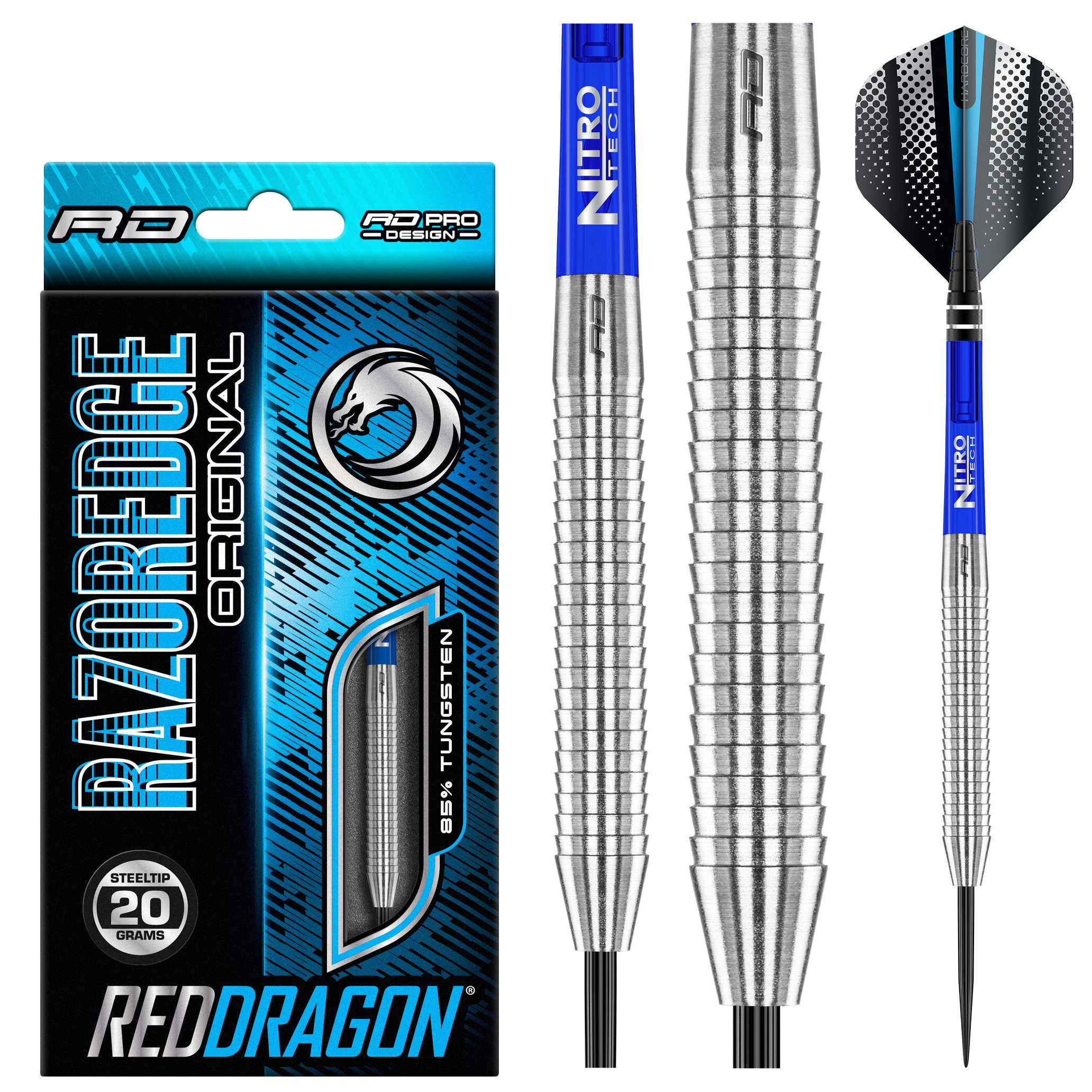 RED DRAGON Reflex Tungsten Steeltip Darts Set 24g,26g,28g , Flights and  Shafts