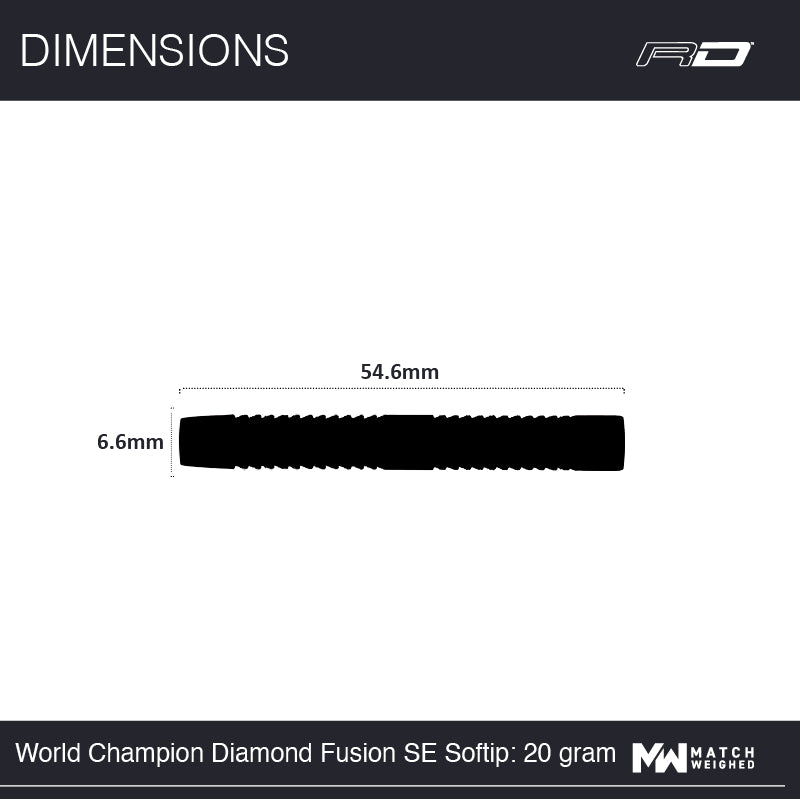 Peter Wright World Champion Diamond Fusion SE Soft Tip