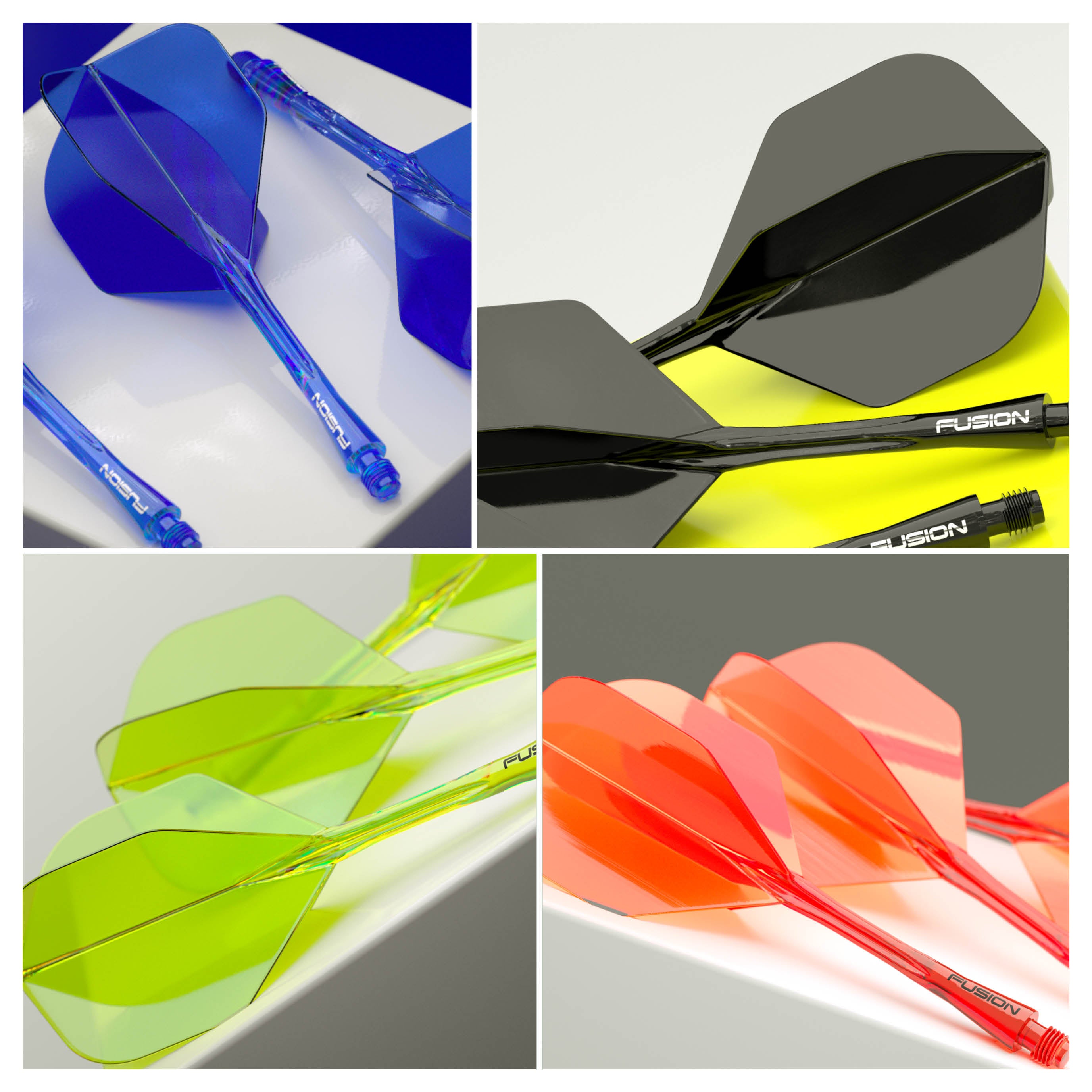 Fusion #2 Integrated Flight & Shaft - Neon Yellow