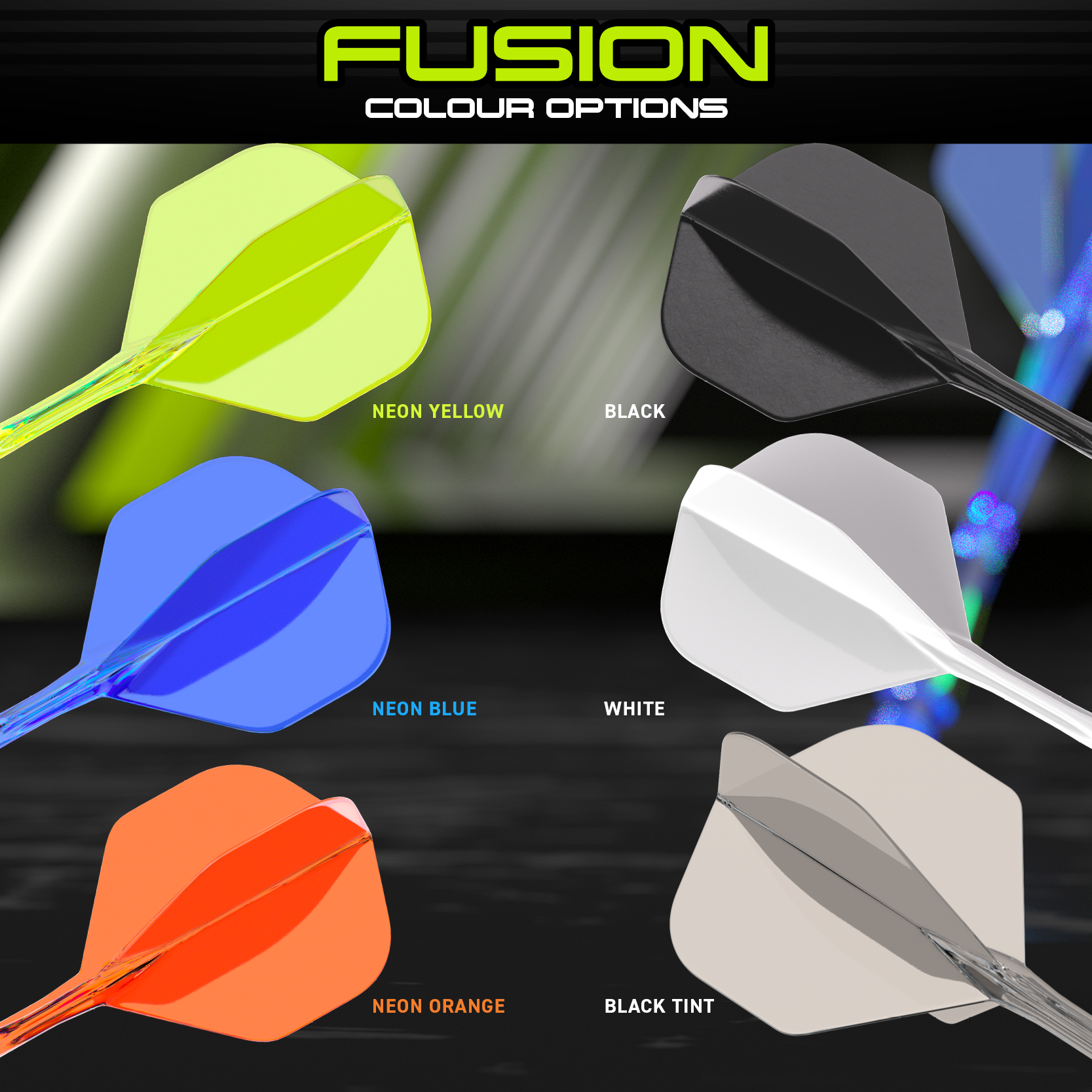 Fusion #2 Integrated Flight & Shaft - Black Tint