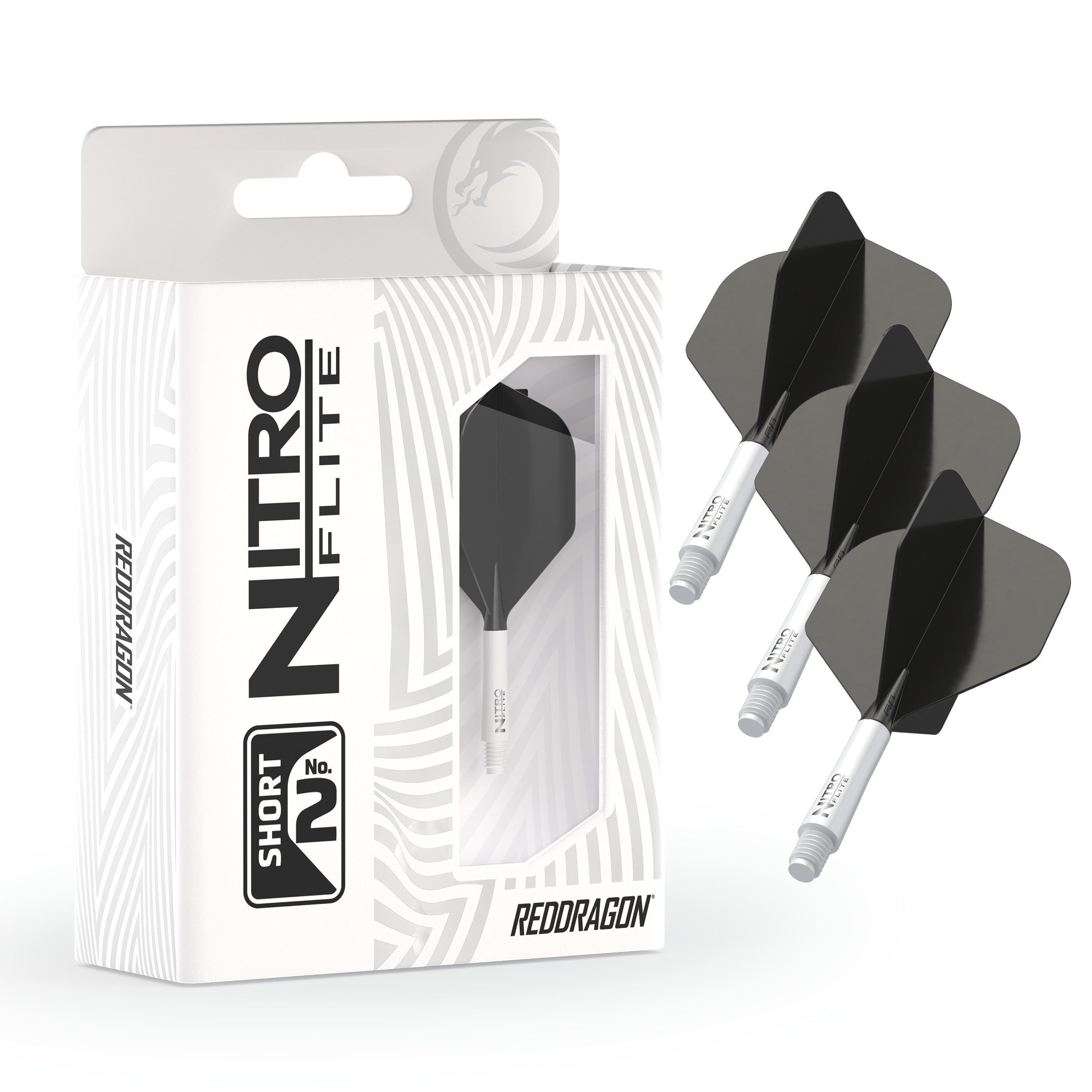 Nitro Flite -  Integrated Flight and Shaft White & Black