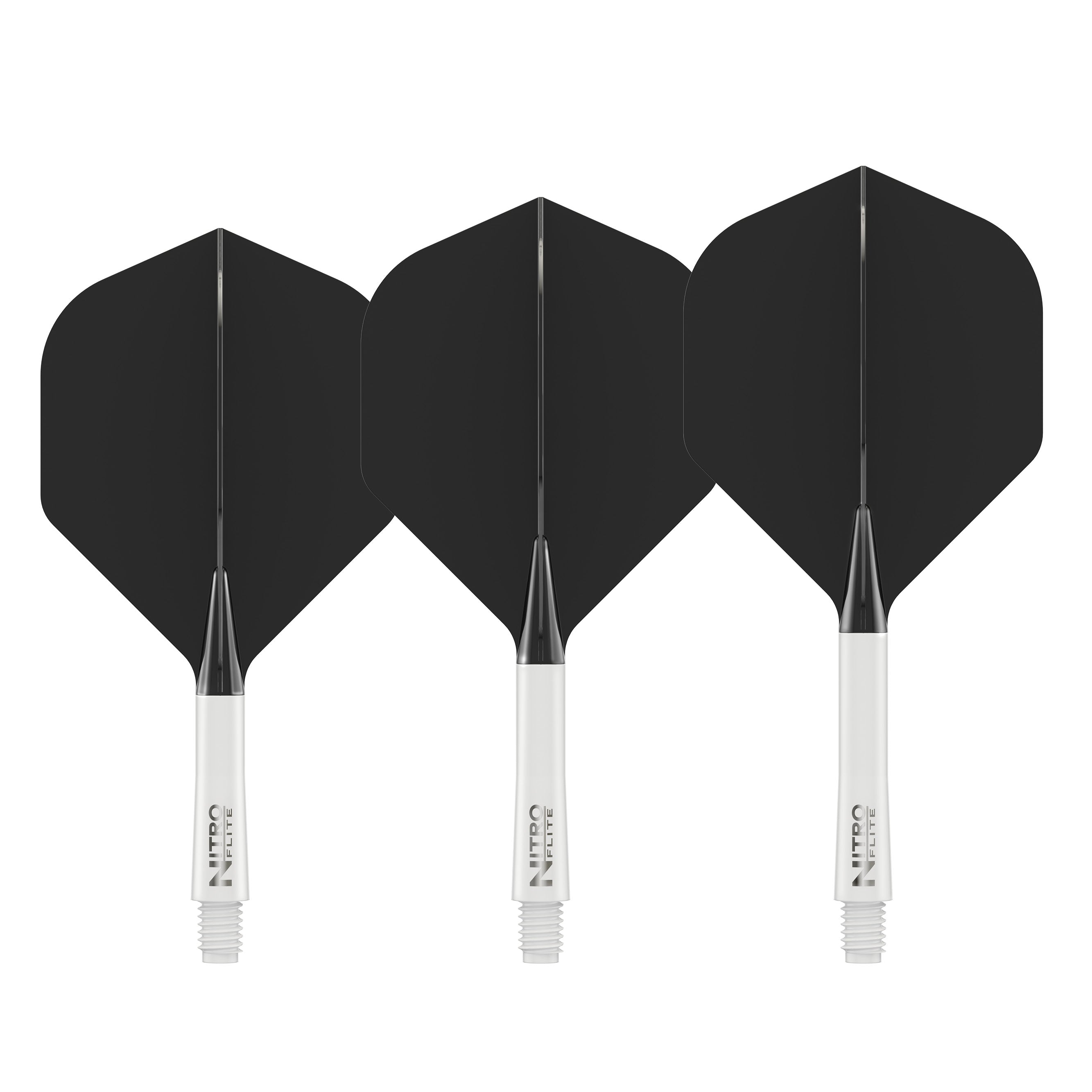 Nitro Flite -  Integrated Flight and Shaft White & Black