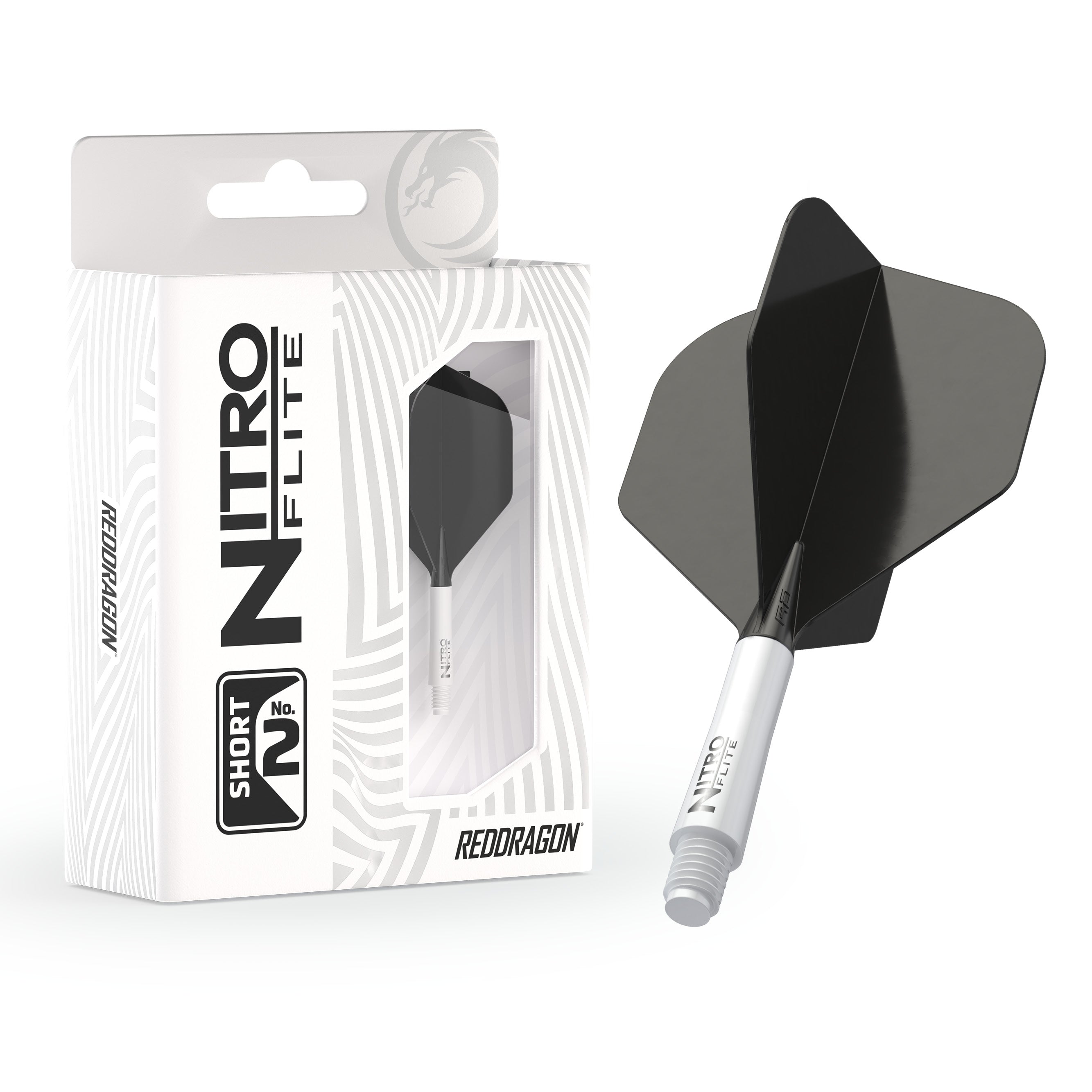 Nitro Flite -  Integrated Flight and Shaft White & Black