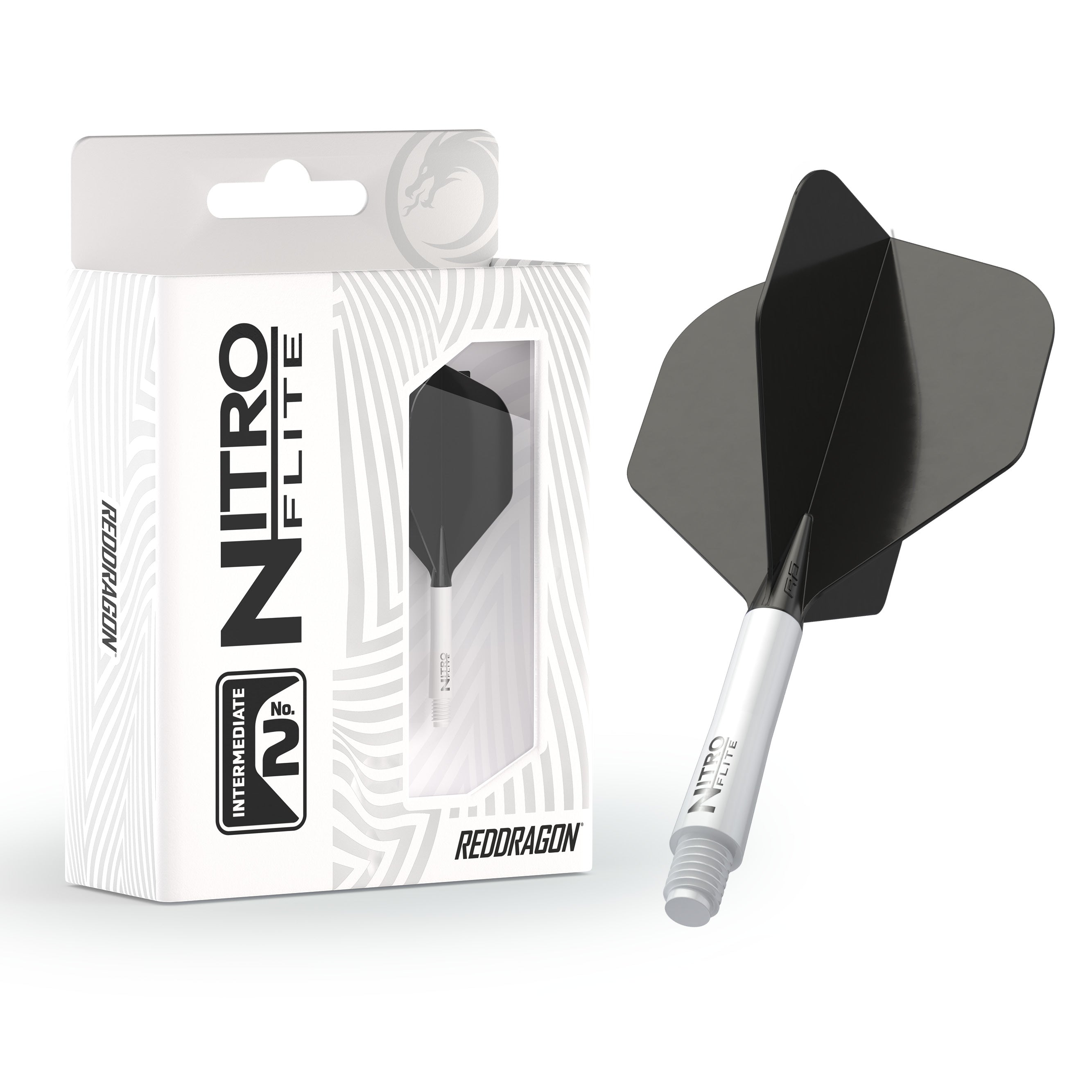 Nitro Flite -  Integrated Flight and Shaft White & Black