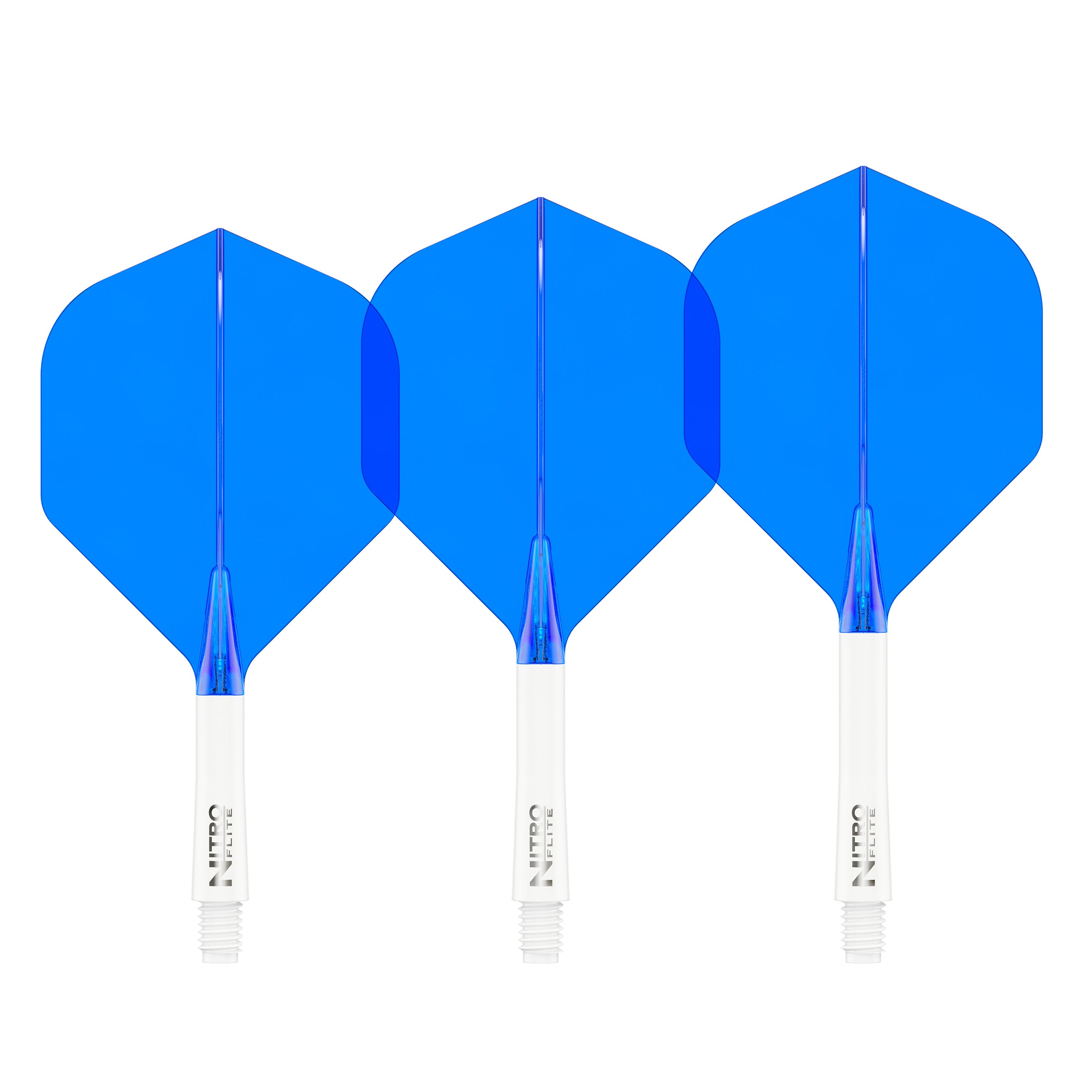 Nitro Flite -  Integrated Flight and Shaft White & Blue