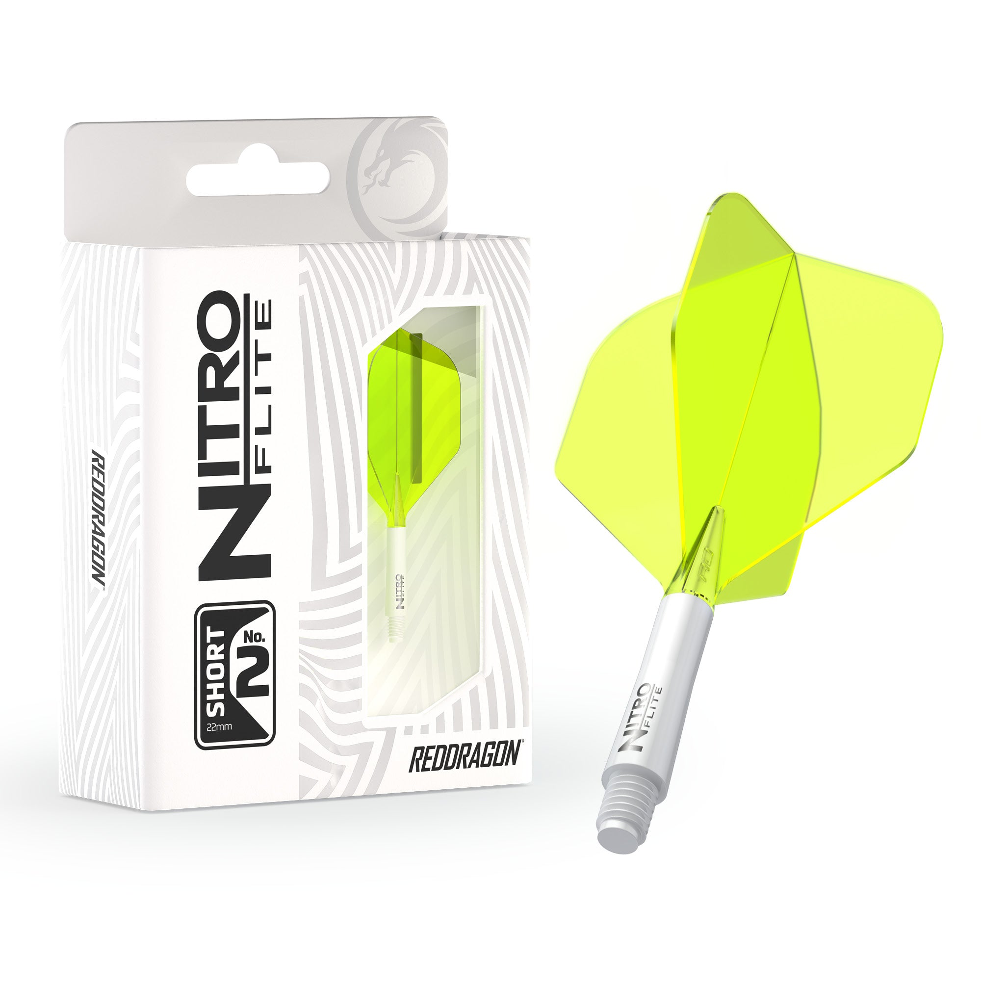 Nitro Flite -  Integrated Flight and Shaft White & Yellow