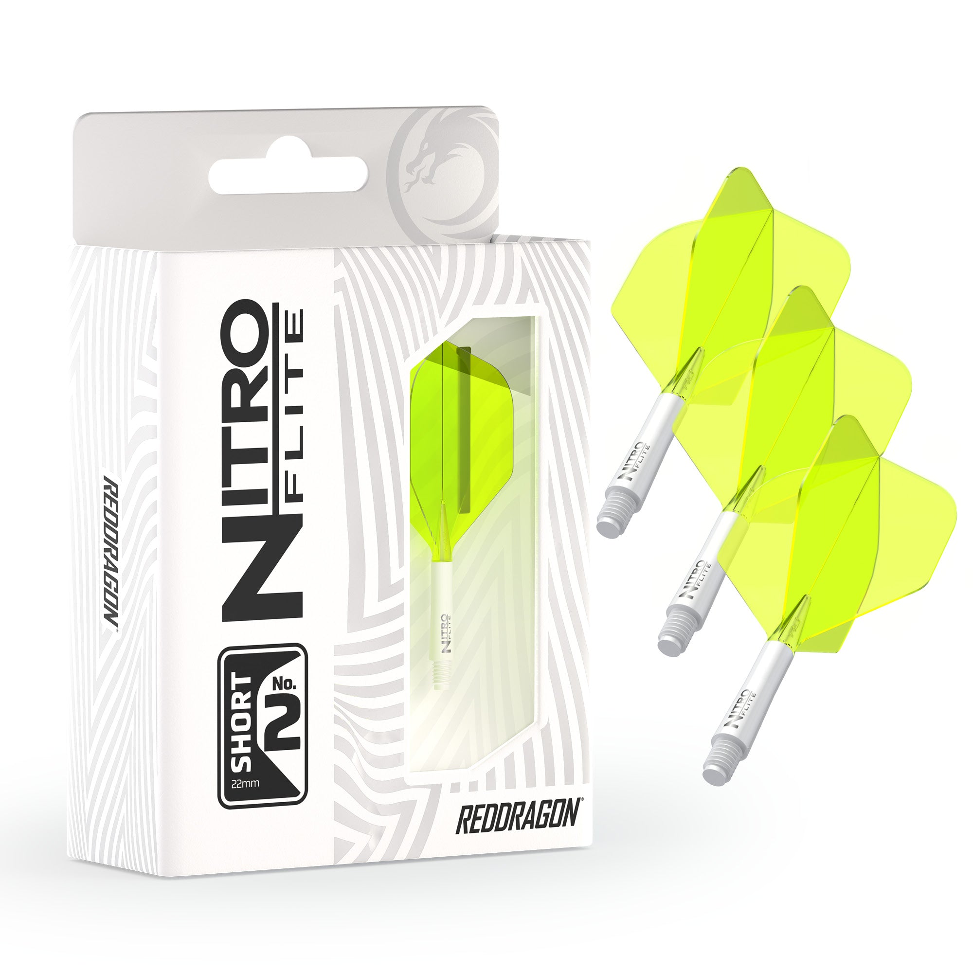 Nitro Flite -  Integrated Flight and Shaft White & Yellow