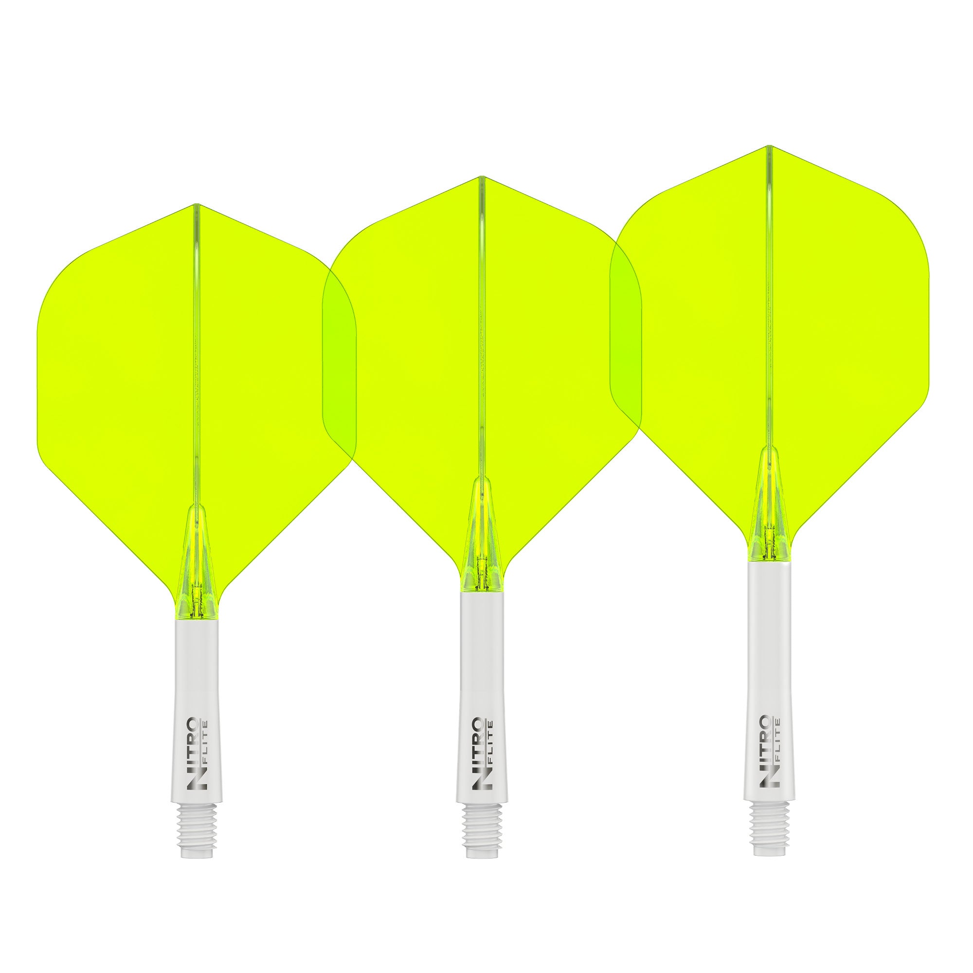 Nitro Flite -  Integrated Flight and Shaft White & Yellow