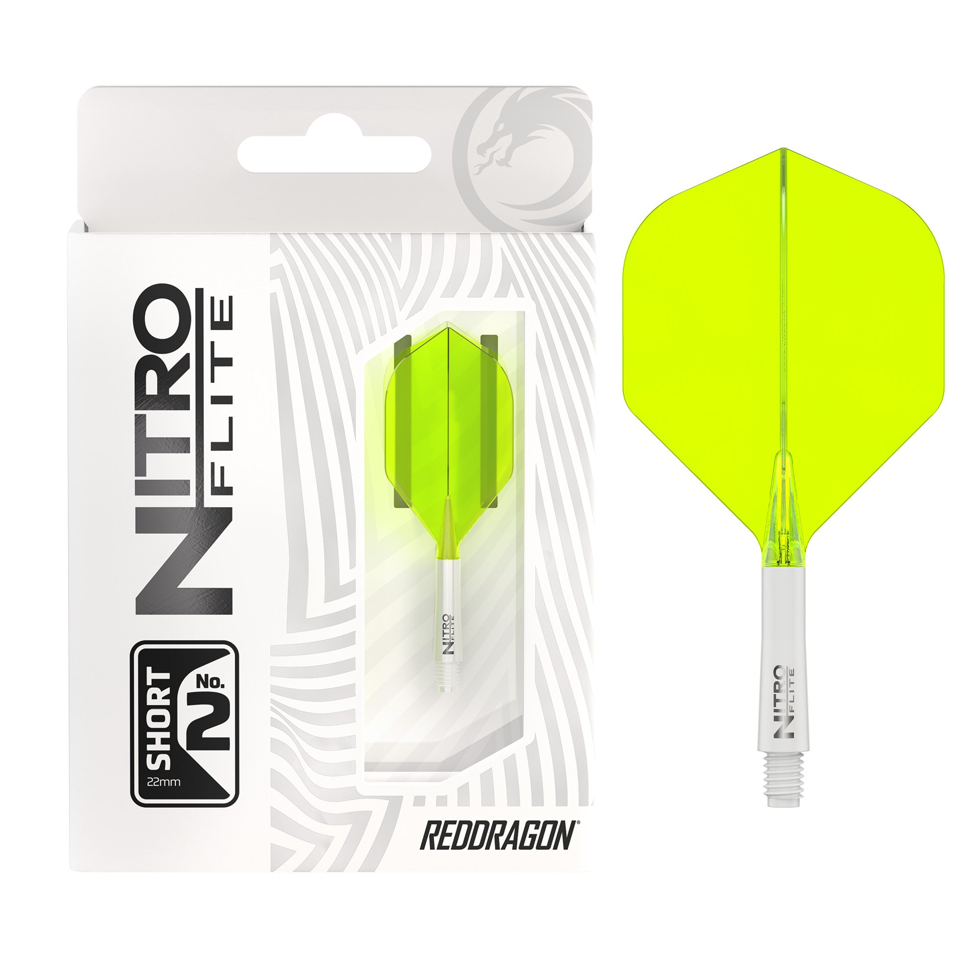 Nitro Flite -  Integrated Flight and Shaft White & Yellow