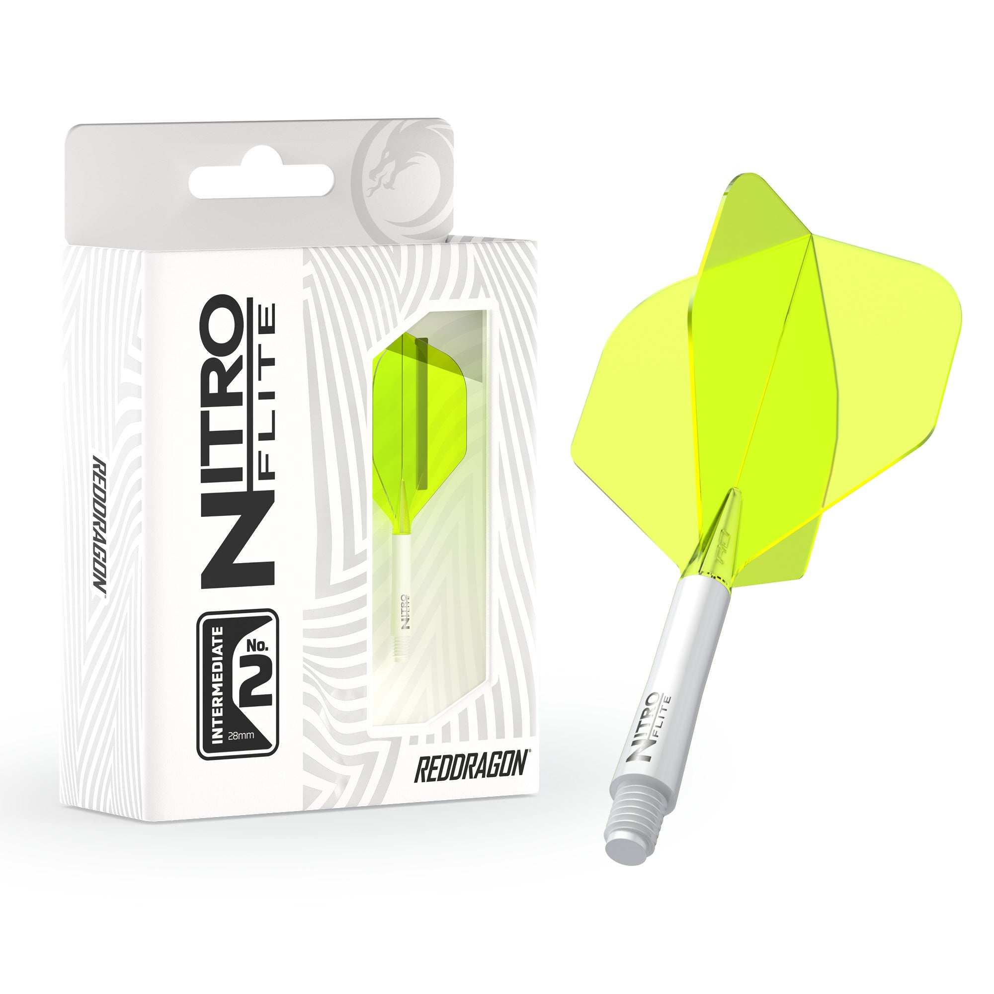 Nitro Flite -  Integrated Flight and Shaft White & Yellow