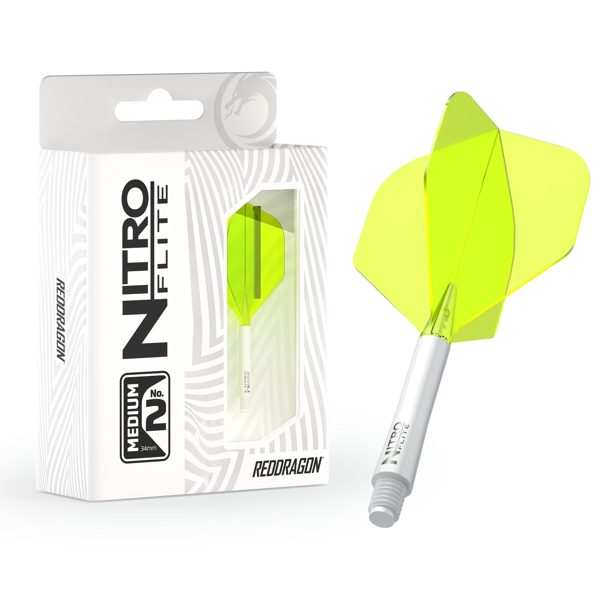 Nitro Flite -  Integrated Flight and Shaft White & Yellow