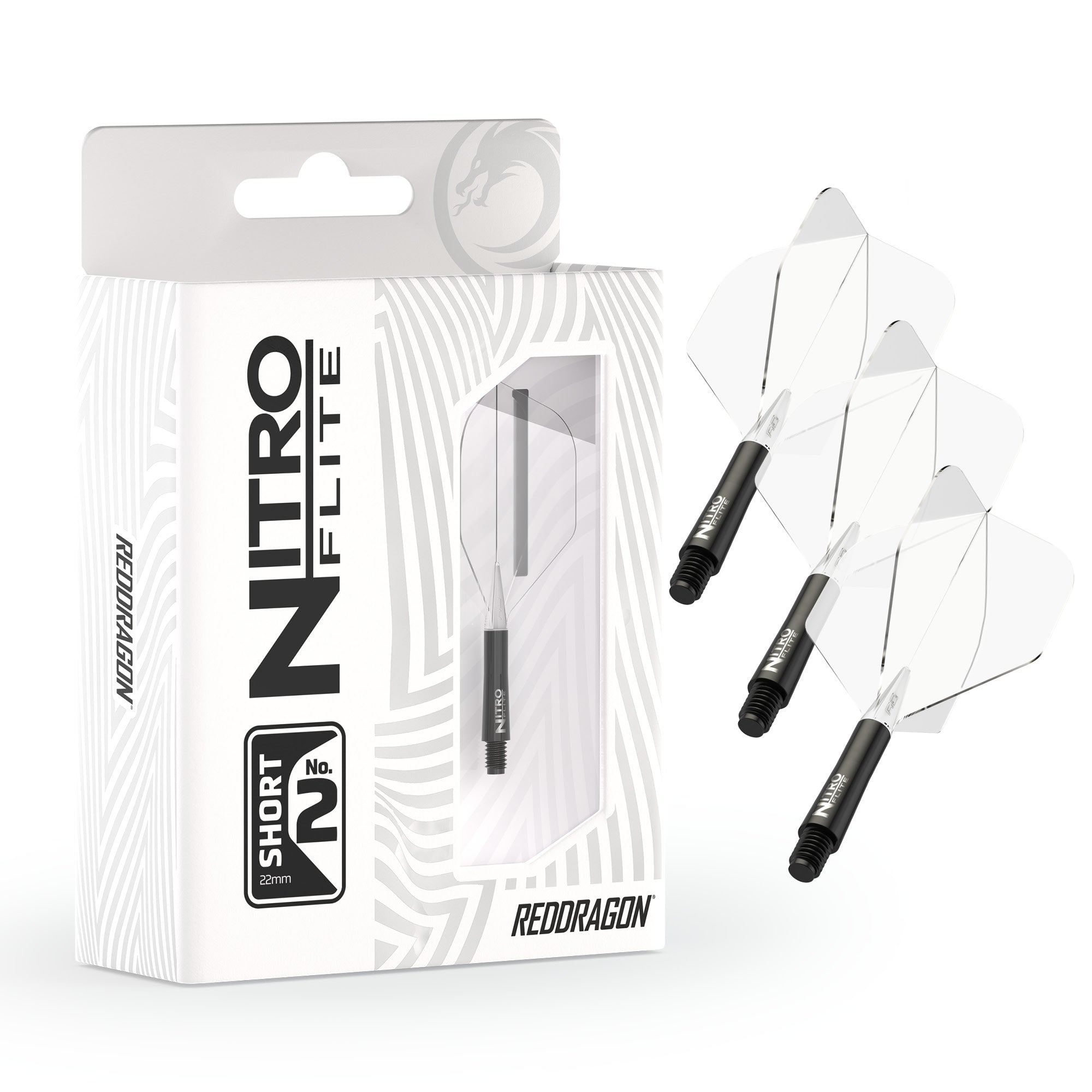 Nitro Flite -  Integrated Flight and Shaft Black & Clear