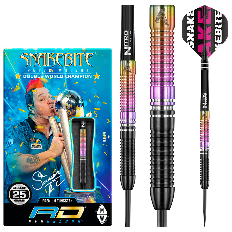 Peter Wright Snakebite World Champion 2020 Edition Darts | Red 